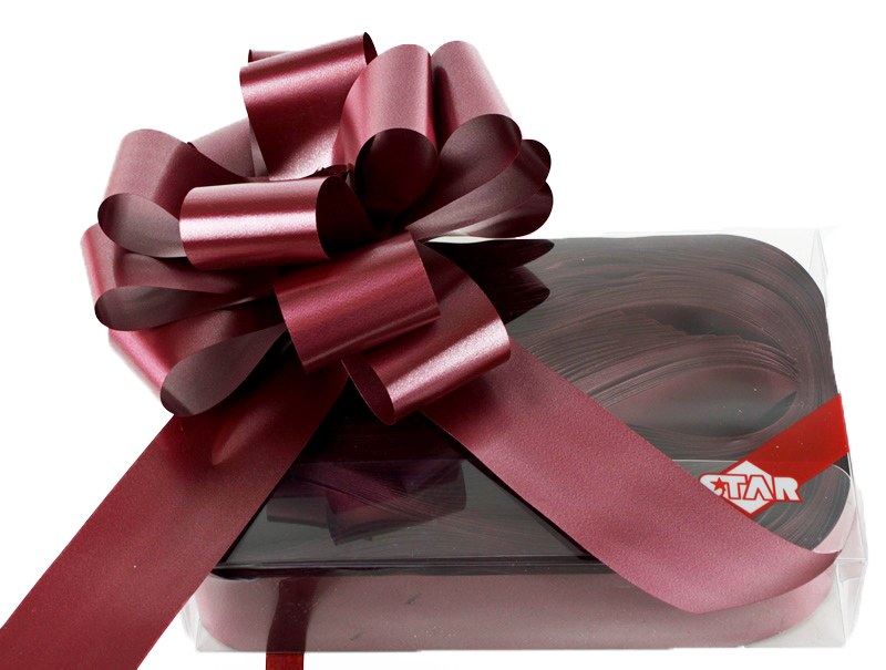 Picture of Pull Bows Ribbon 50mm x 20 Pcs Burgundy
